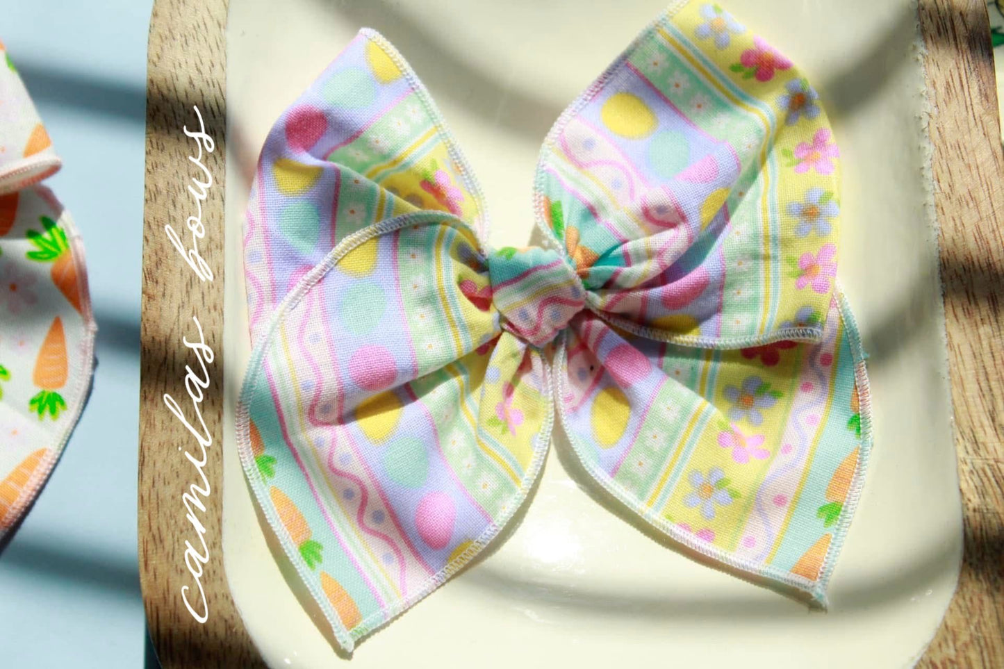 Purple and Pink Easter Stripes Fabel