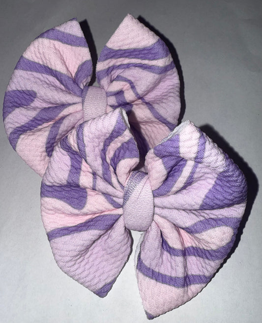 Purple swirl messy piggies