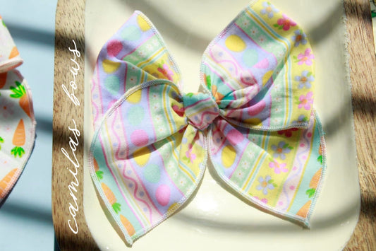 Purple and Pink Easter Stripes Fabel
