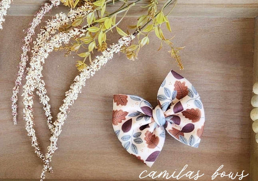 Autumn Leaves Big Bows 🍁