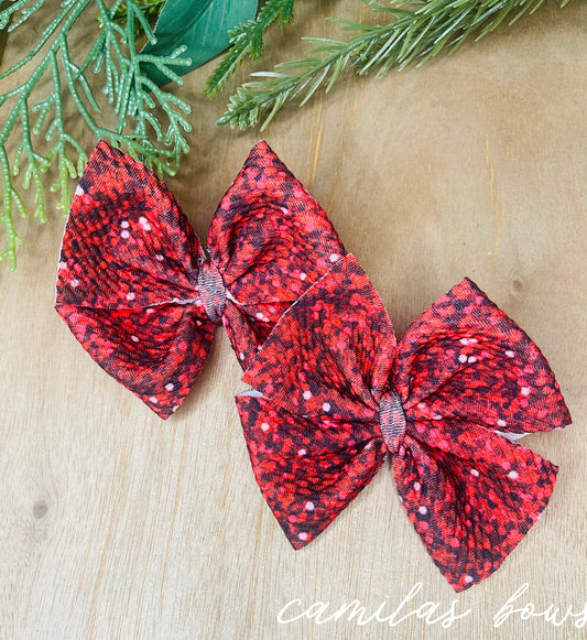 Red glitter pinwheels